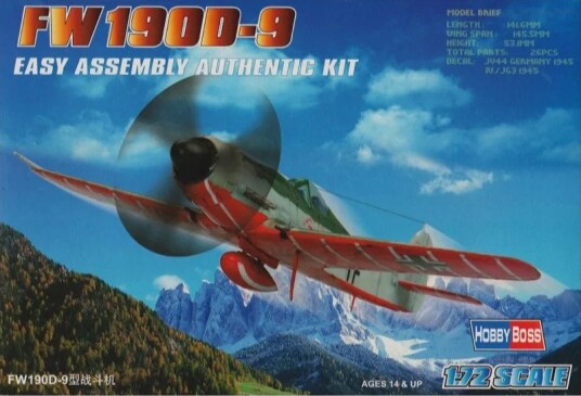 HobbyBoss Focke Wulf Modellflysett 1:72