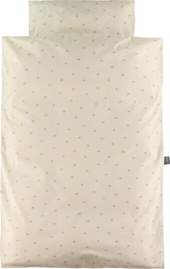 Nørgaard Madsens Sengetøy Baby Organic m. Regnbue Nørgaard Madsens Baby Sengetøy Baby Hvit