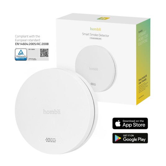Hombli - Smart Smoke Detector White - Bundle 2+1 Value offer Hombli - Smart Smoke Detector White - Bundle 2+1 Value offer