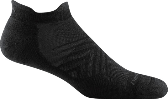 Darn Tough Men's Run No Show Tab Ultra-Lightweight with Cushion XL (46-49.5), Black