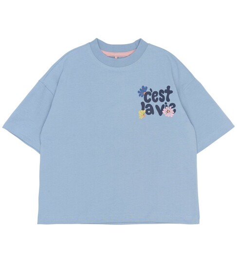 The New Tnsandra Os S_S Tee Blue 110/116 The New Tnsandra Os S_S Tee Blue 110/116