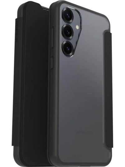 OtterBox React Folio Mobildeksel for Samsung Galaxy S25+ - Svart Krystall