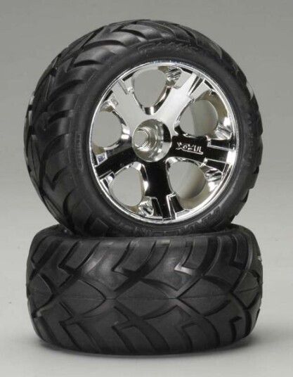 Traxxas 5577R Anaconda 2.8" Front On All-Star Chrome Jato 2