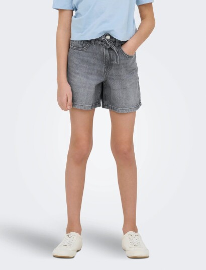 Kids Only Koggianna Hw Belt Shorts Pimbox Dnm Noos Grey 122