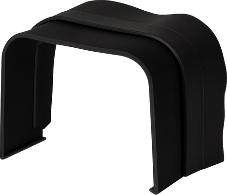GrøntKlima AS Fleksibel Avslutning Kanal 80 X 60mm Sort