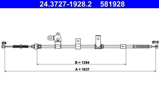 Bremsewire ATE 24.3727 1928.2