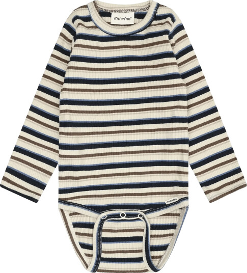 Minymo Body Ls Y/D Rib   Cream   74