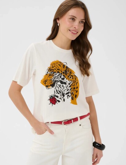 Culture Culeola Gith T Shirt   Cream   XS