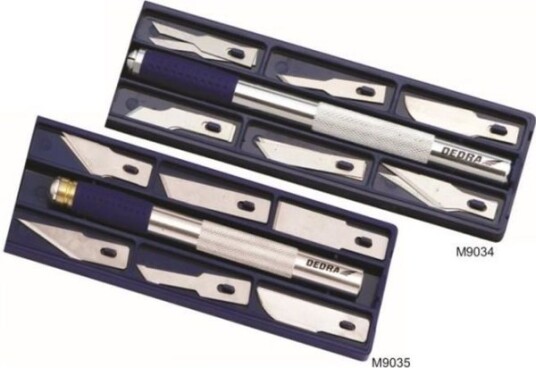 Dedra Precision Multifunksjonell Kniv, 12 Blader, 9 Mm Skaft (M9035)