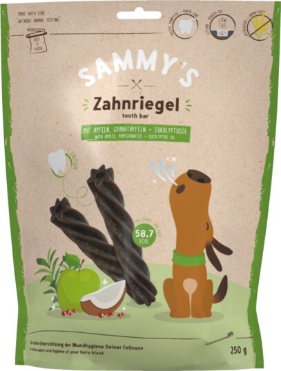 Sammy's Tyggepinner Eple & Granateple med Eukalyptusolje 250g
