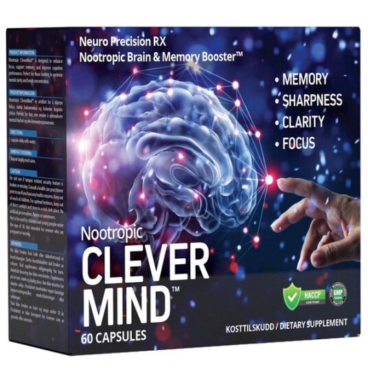 DNS Nootropic Clever Mind™ 60 Kapsler