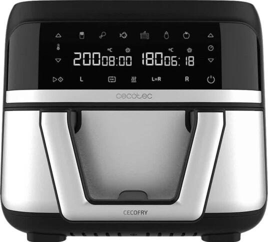 Cecotec Cecofry Dual 9000 Airfryer - 9L, Automatisk, 2850W - Svart