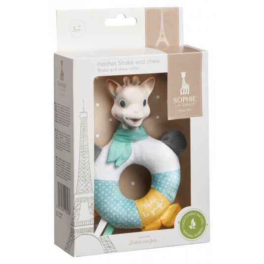 Sophie La Girafe Shake And Chew Rattle Biteleke