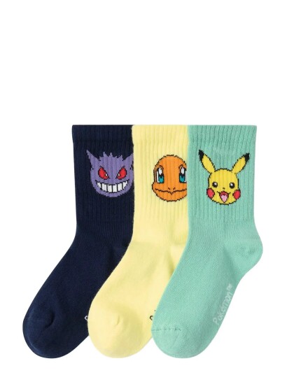 Lindex 3-Pack Pokémon Socks - Navy - 25/27 Lindex 3-Pack Pokémon Socks - Navy - 25/27