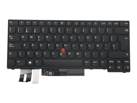 Primax - Erstatningstastatur For Bærbar Pc - Med Trackpoint, Ultranav - Qwerty - Spansk - Svart - Fru - For Thinkpad T14 Gen 1 20S0, 20S1, 20S2, 20S3, 20Ud, 20Ue T14 Gen 2 20W0, 20W1, 20Xk, 20Xl