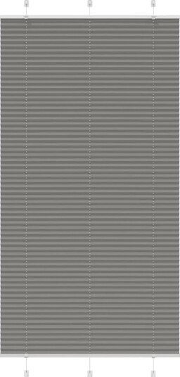 plisségardin antrasitt 110x200cm Stoff Bredde 109,4cm Polyester