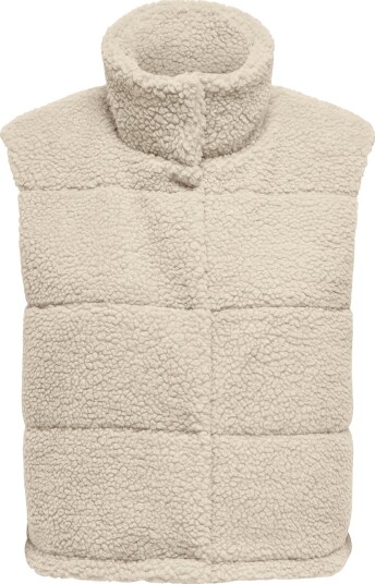 ONLY Onlsandra Teddy Waistcoat Otw Noos Cream XL ONLY Onlsandra Teddy Waistcoat Otw Noos Cream XL
