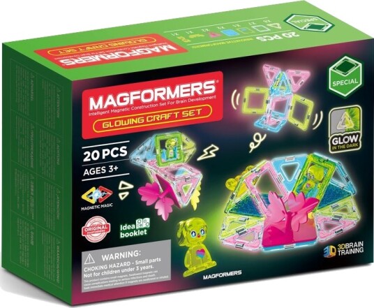 Magformers Glowing Craft Byggesett 20 Deler