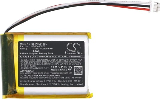 Batteri til Philips Fidelio E6 etc