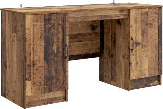 vidaXL Skrivebord Gammelt tre 142,5 x 50 x 75 cm Konstruert tre