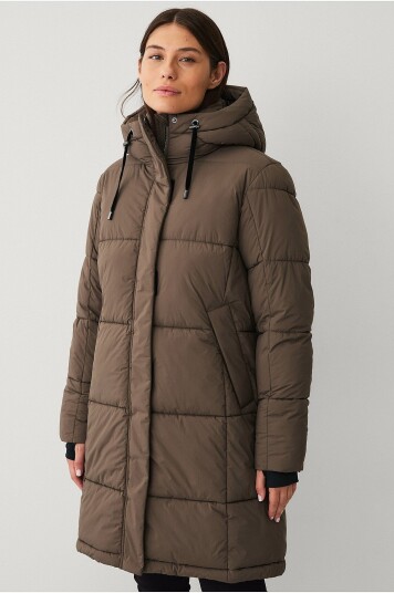 Áhkká Jakke Gold Warm Parka Matte Brun