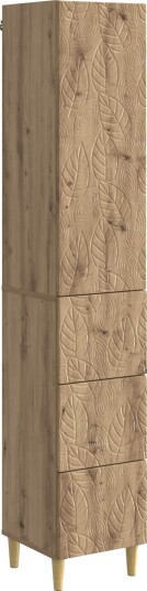 vidaXL Skapsett 2 pcs Artisan eik 33 x 34,5 x 90 cm Konstruert tre