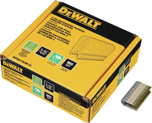 Dewalt DFS9150B1G Stengselklammer 960-pakning 40 mm, Innfesting
