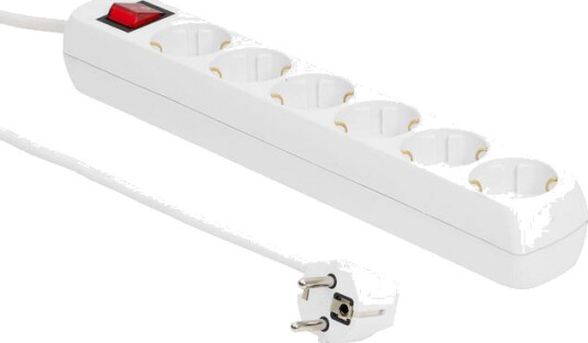 MicroConnect 6-way Schuko Power Strip