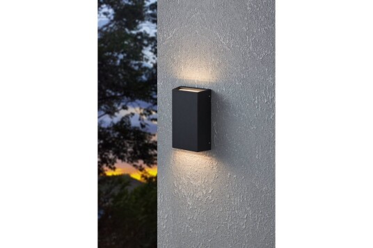 Vegglampe Utendørsbelysning Eglo Spongano 200 mm - Svart Vegglampe Utendørsbelysning Eglo Spongano 200 mm - Svart