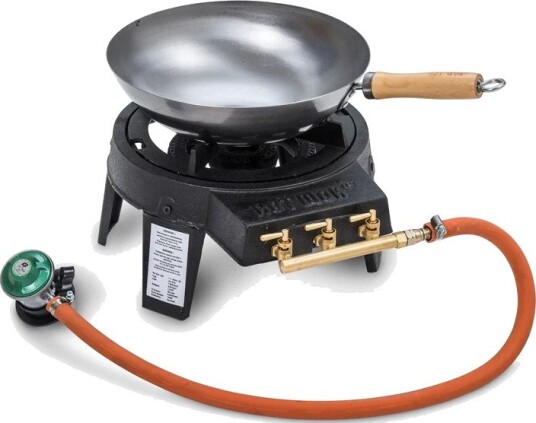 Hot wok Gassbrenner 7 kW inkl. regulator og wokpanne