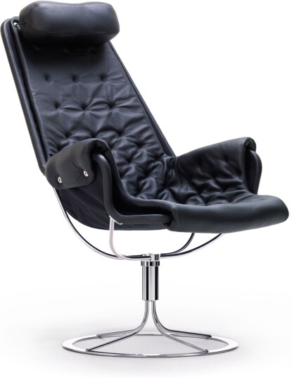 Dux Dux Jetson Classic Soft Leather Black Lenestoler Bruno Mathsson Svart Lær/naturlig Materiale/metall/syntetisk