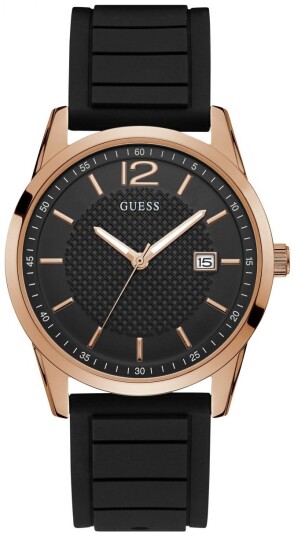 Guess Herreklokke W0991G7 Perry Sort/Gummi Ø42 mm Guess Herreklokke W0991G7 Perry Sort/Gummi Ø42 mm