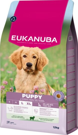 Eukanuba Valpefôr Large Breed Lam og Ris 12 kg - Hundefôr for Valper Eukanuba Valpefôr Large Breed Lam og Ris 12 kg - Hundefôr for Valper