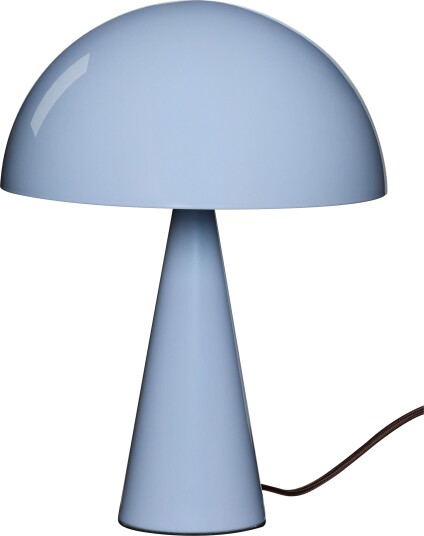 Hübsch Mush Mini bordlampe isblå metall høyde 25 cm Stue 34 Blå