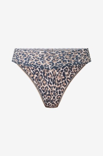 Hanky Panky   Stringtruser Hanky Panky Classic Leopard Original Rise Thong   Svart