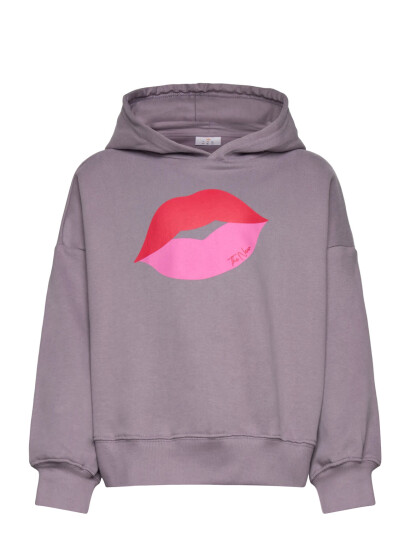 The New Tnphilette Os Hoodie Purple 110/116
