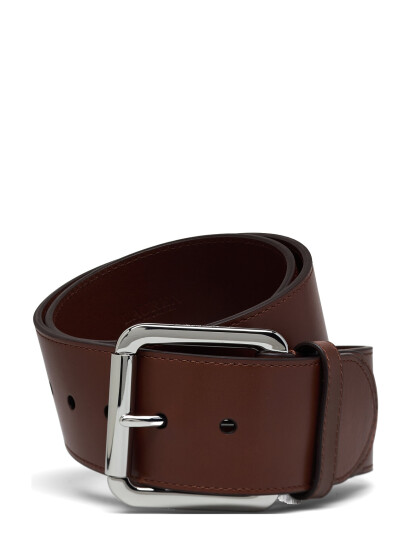 Lauren Ralph Lauren Vachetta Leather Wide Belt - Brown - XS Lauren Ralph Lauren Vachetta Leather Wide Belt - Brown - XS