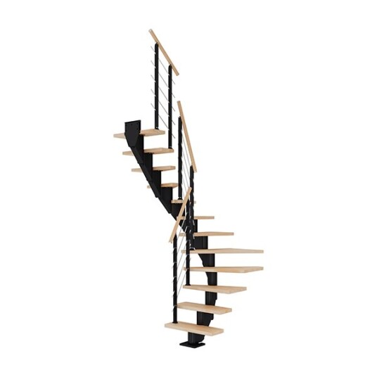 Dolle Frankfurt U-trapp Svart-design-oljeret Bøk-75-13 - Loddret Høyde 259 301 Cm Dolle Frankfurt U-trapp Svart-design-oljeret Bøk-75-13 - Loddret Høyde 259 301 Cm