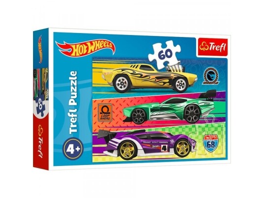 Puzzle 60El Wyścig. Hot Wheels Mattel 17389 Trefl Puzzle 60El Wyścig. Hot Wheels Mattel 17389 Trefl