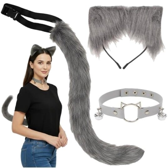 Ruhhy Katt/Lisa Utkledning 3 Deler Grå Ruhhy 26586 Ruhhy Katt/Lisa Utkledning 3 Deler Grå Ruhhy 26586