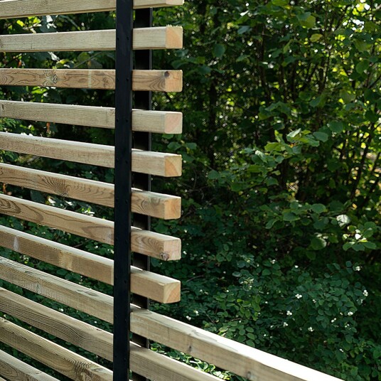 Gjerdestolpe Skotte Garden Arkad Lang Sort