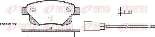 Bremseklosser REMSA 1252.02 Bremseklosser REMSA 1252.02