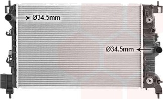 VAN WEZEL 37002667 Radiator motorkjøling