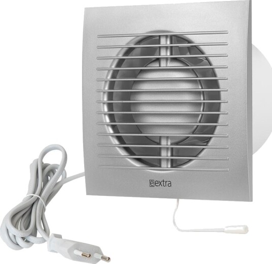 Europlast Baderomsvifte Standard E EXTRA EE100WPS m/ Støpsel Og Trekksnor 15W 230V Sølv Europlast Baderomsvifte Standard E EXTRA EE100WPS m/ Støpsel Og Trekksnor 15W 230V Sølv