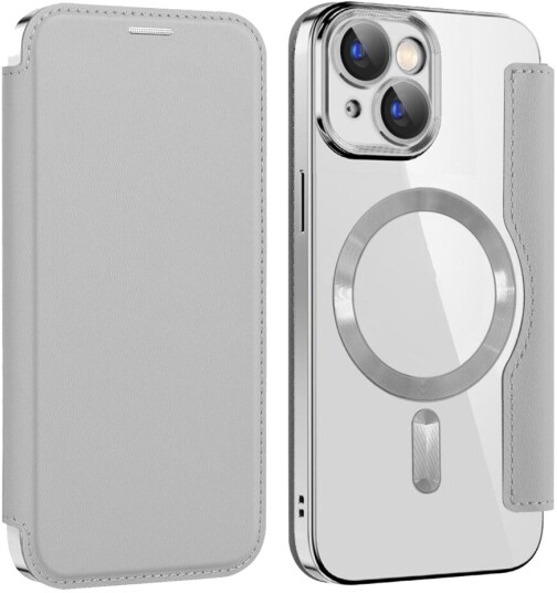 Trolsk Lommebokdeksel med MagSafe (iPhone 15) Grå