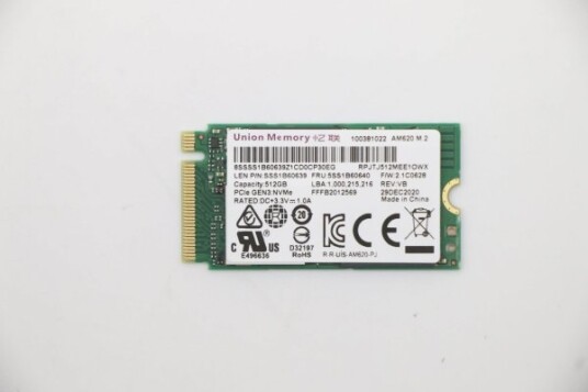 Umis Am620 512Gb Pcie 2242 Rpjtj512mee1owx Ssd Emi
