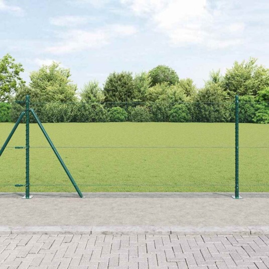 Gjerde med innlegg. grønn 1 x 50 m PVC belagt stål