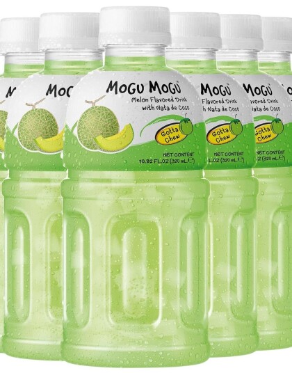 6 stk av Mogu Mogu Nata De Coco Melonjuice med Kokosgelebiter 320 ml Hel Pakke Thailand 6 stk av Mogu Mogu Nata De Coco Melonjuice med Kokosgelebiter 320 ml Hel Pakke Thailand