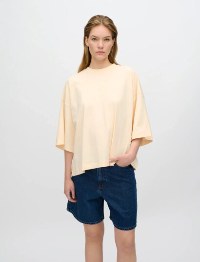 Minimum Mira T Shirt G029   Beige   S