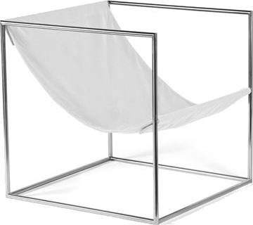 Valerie Object Solo Seat Lenestol Rustfritt Stål/ Hvit